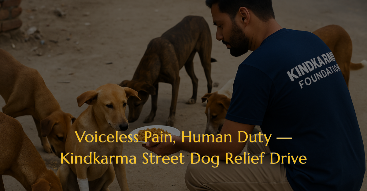 Voiceless Pain, Human Duty — Kindkarma Street Dog Relief Drive