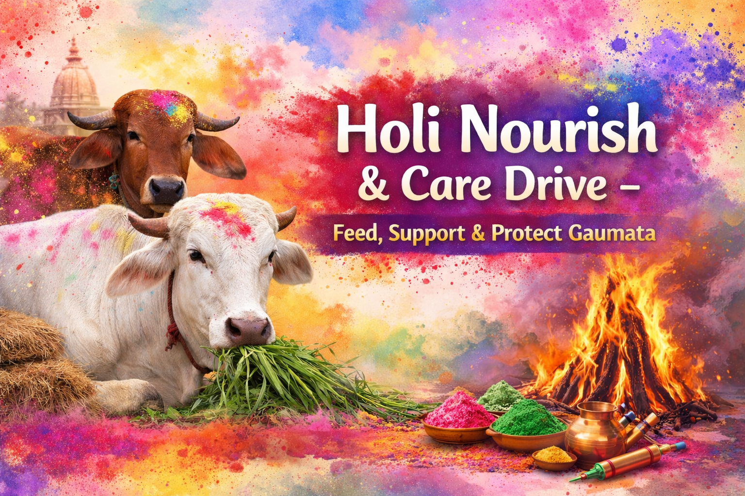 Holi Nourish and Care – Feed, Support & Protect Gaumata