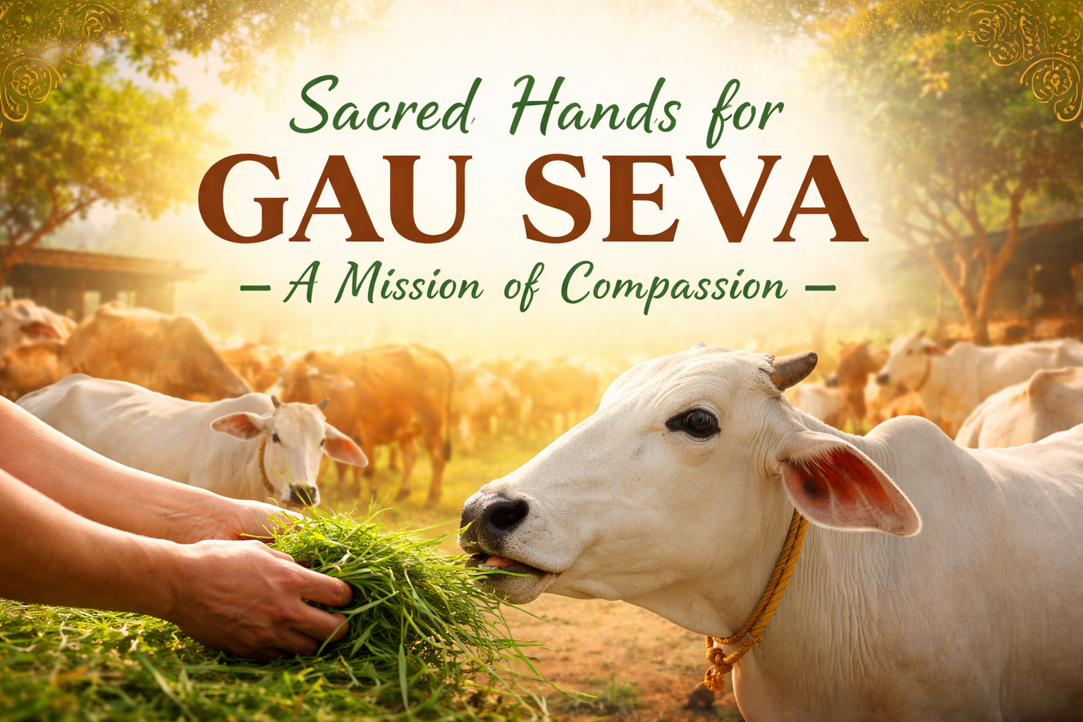 Sacred Hands for Gau Seva: A Mission of Compassion
