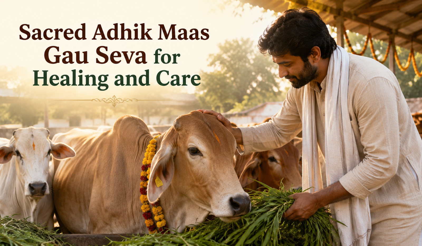 Sacred Adhik Maas Gau Seva for Healing and Care