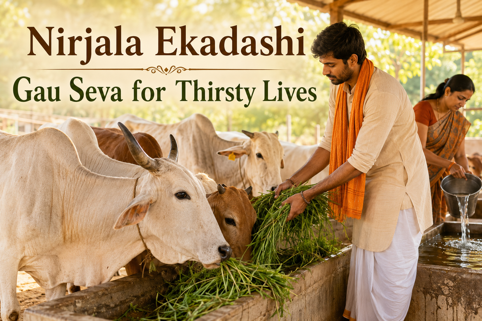 Nirjala Ekadashi Gau Seva for Thirsty Lives