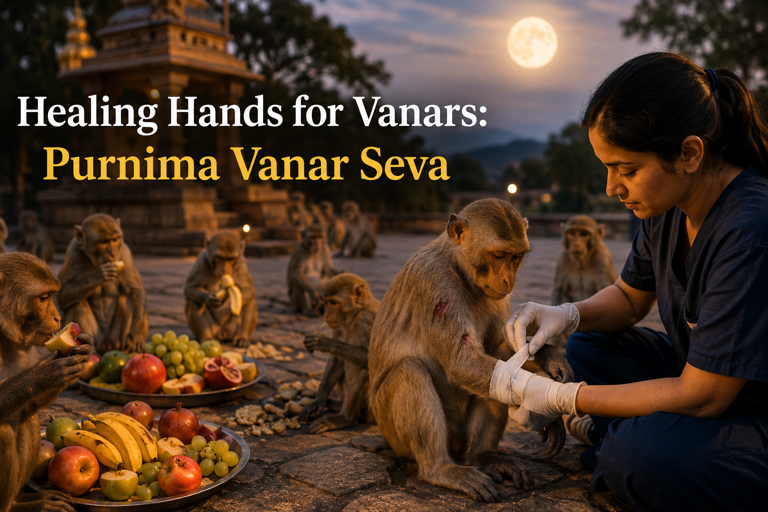 Healing Hands for Vanars: Purnima Vanar Seva